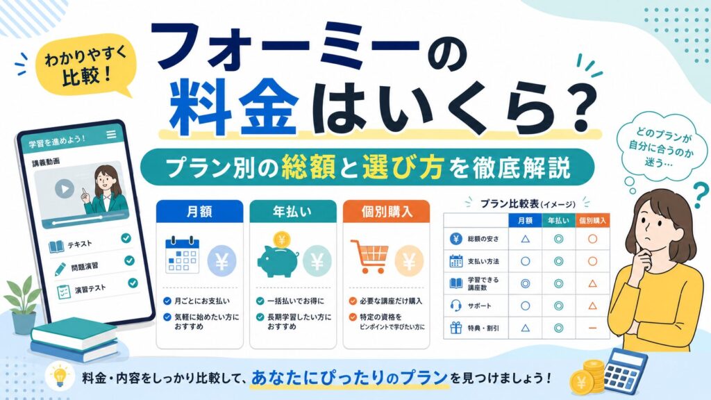 フォーミーの料金や金額を解説した記事