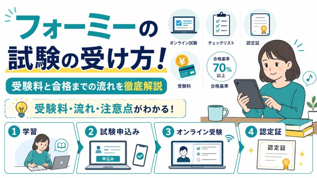 formie 試験,formie 受験料,formie 資格受験
